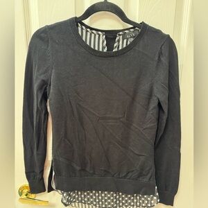 Alyx Black Top with Striped Detail